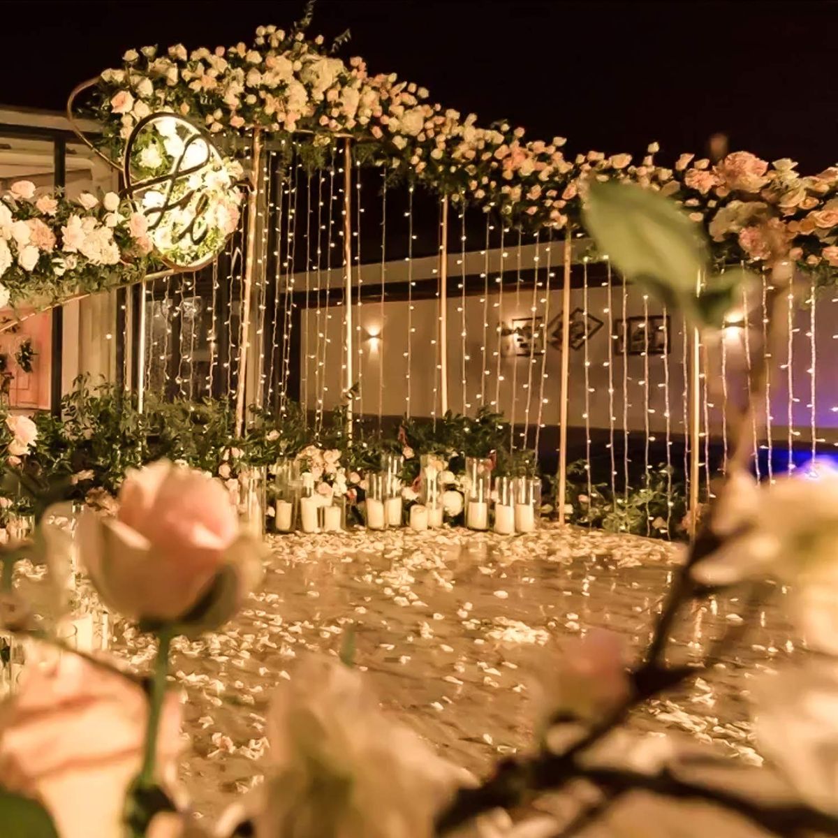 Wedding décor and reception stage